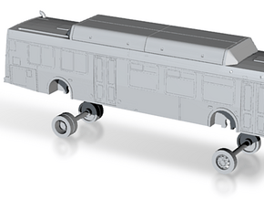 N Scale Bus New Flyer C40LF Omnitrans 0001-0141 in Tan Fine Detail Plastic