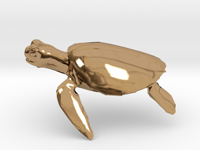 Turtle in Polished Brass