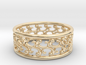 Bracelet "Rotate" in 14k Gold Plated Brass: Small