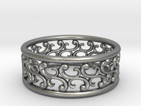 Bracelet "Rotate" in Natural Silver: Large