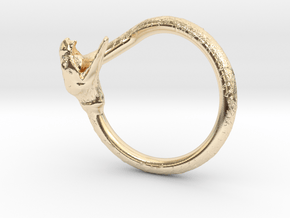 Snake Ring in 14k Gold Plated Brass