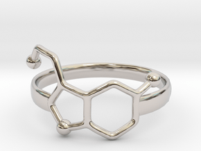 Serotonin Ring:  size 9 in Platinum