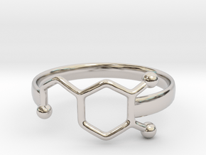 Dopamine ring:  size 7.5 in Platinum