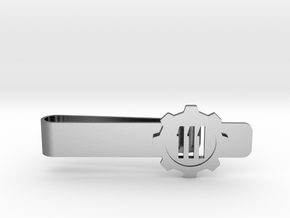 Fallout 4 Vault 111 Tie Bar in Polished Silver