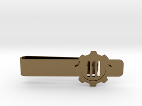 Fallout 4 Vault 111 Tie Bar in Polished Bronze