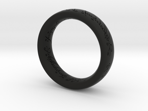 ring_SizeM in Black Premium Versatile Plastic: 3 / 44