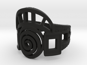 Archway Ring in Black Natural Versatile Plastic: 5 / 49