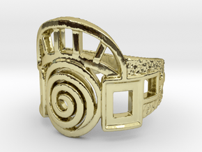 Archway Ring in 18k Gold Plated Brass: 5 / 49