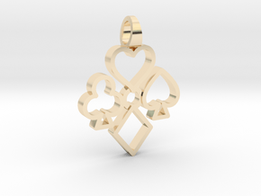 Heart Club Diamond Spade [pendant] in 14K Yellow Gold