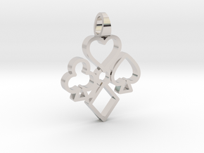 Heart Club Diamond Spade [pendant] in Platinum