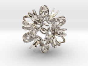 Outward Deformed Symmetrical Sphere Version 2 in Platinum: Medium