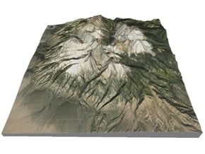 Blanca Peak Map: 6"x6" in Full Color Sandstone