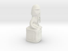 Cthulhu Idol in White Natural Versatile Plastic