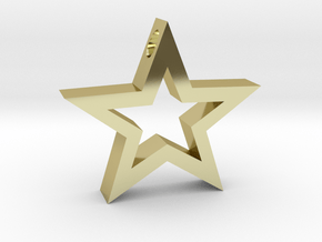 Star pendant. in 18K Gold Plated