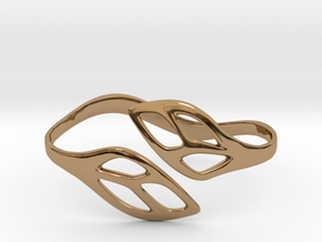 FLOS Bracelet. Smooth Elegance. in Polished Brass: Extra Small