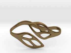 FLOS Bracelet. Smooth Elegance. in Polished Bronze: Extra Small