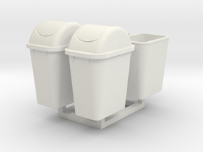 1/35 Trash Can #4 MSP35-064 in White Natural Versatile Plastic
