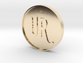 UrsulasRevenge Fan Coin in 14k Gold Plated Brass