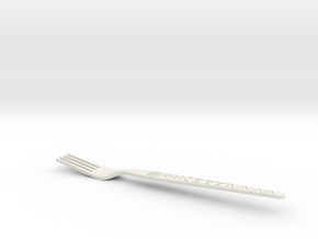 Fork in White Natural Versatile Plastic