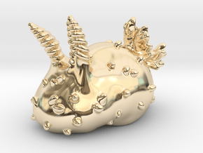jorunna parva_white sea bunny in 14k Gold Plated Brass: Small