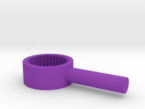 Cap open easil in Purple Processed Versatile Plastic