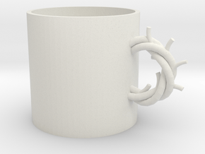 Antlers cup in White Natural Versatile Plastic