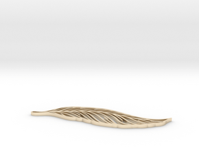 Feather_ultimate in 14k Gold Plated Brass: Extra Small