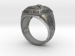 THE SUN RING - ORIGINAL in Natural Silver: Medium