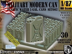 1/87 Modern Military WATER Can Set002 in Tan Fine Detail Plastic