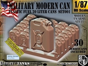 1/87 Modern Military FUEL Can Set001 in Tan Fine Detail Plastic