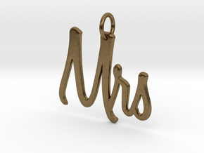 Mrs Pendant in Natural Bronze