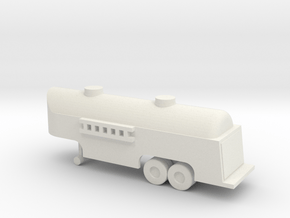 1/110 Scale Fuel Tank Trailer in White Natural Versatile Plastic