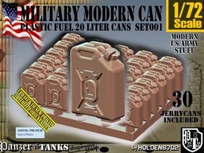 1/72 Modern Military FUEL Can Set001 in Tan Fine Detail Plastic