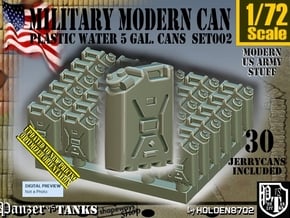 1/72 Modern Military WATER Can Set002 in Tan Fine Detail Plastic