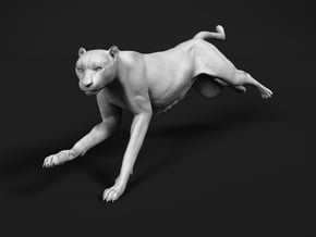 Cheetah 1:18 Running Female in White Natural Versatile Plastic