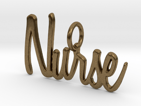 Nurse Pendant in Natural Bronze