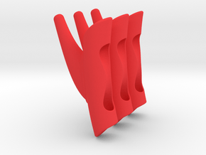 SOGA TRIO   / 3 rope hangers in Red Processed Versatile Plastic