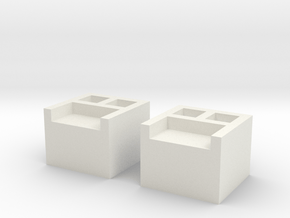 AT-AT Connector Boxes x2 in White Natural Versatile Plastic