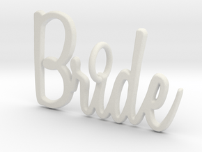 Bride Pendant in White Natural Versatile Plastic