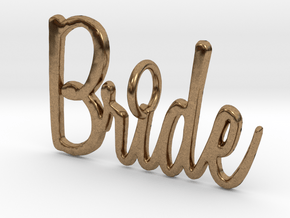 Bride Pendant in Natural Brass