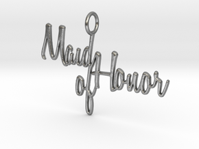 Maid of Honor Pendant in Natural Silver