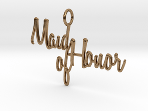 Maid of Honor Pendant in Natural Brass