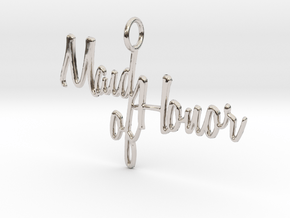 Maid of Honor Pendant in Platinum