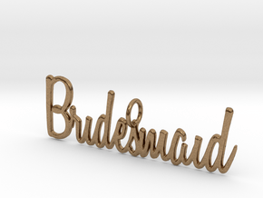 Bridesmaid Pendant in Natural Brass