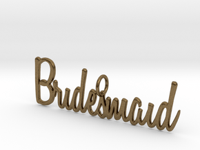 Bridesmaid Pendant in Natural Bronze