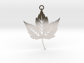 Forest Leaf Pendant in Platinum
