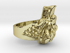 Direwolves Ring in 18k Gold Plated Brass