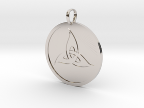 Triquetra Medallion in Platinum