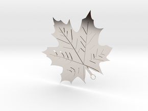 Maple Leaf Pendant in Platinum