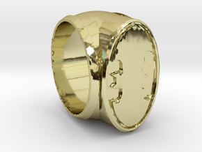 Batman Ring in 18k Gold Plated Brass